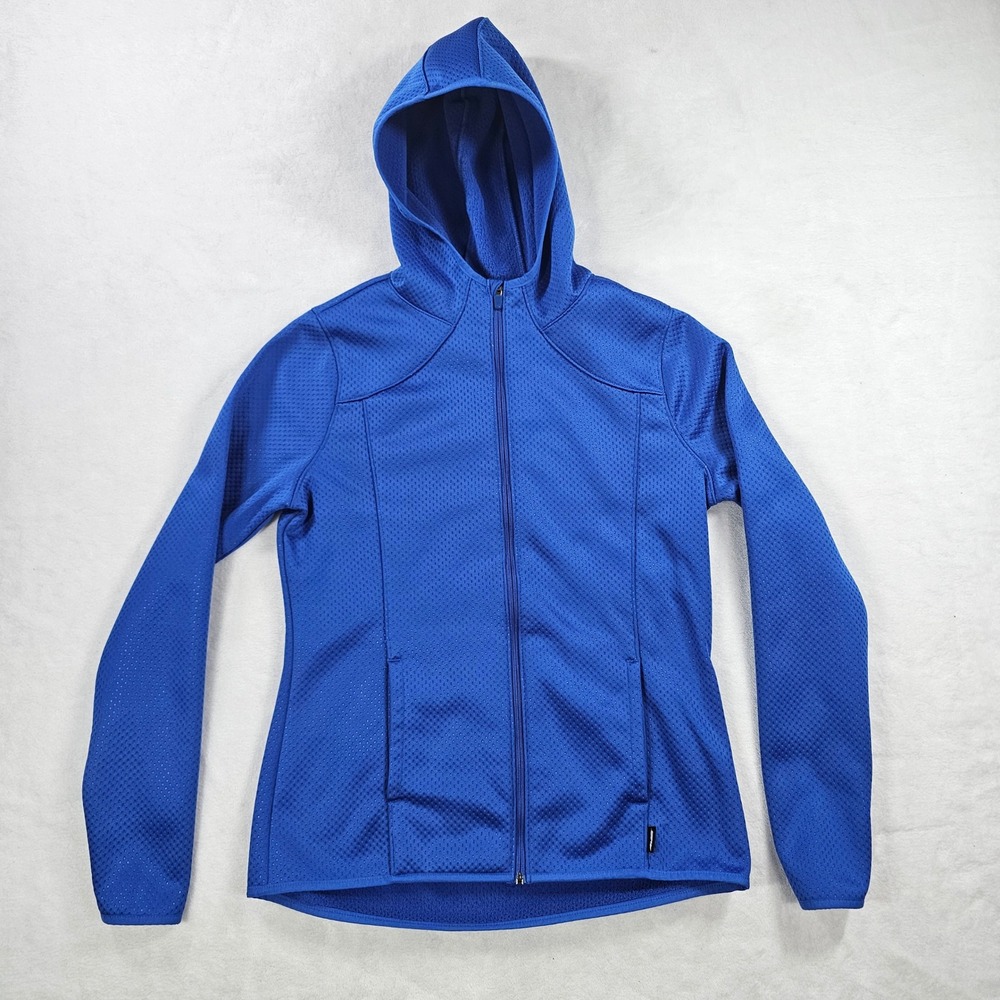 Avia Full Zip Hoodie Womens Medium 8-10 Cobalt Blue Excellent Fleece Active